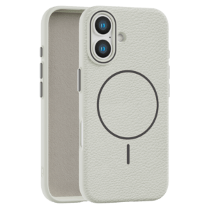 Leather Grip MagSafe maska za iPhone 16 - Siva