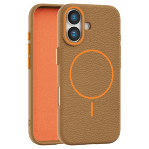 Leather Grip MagSafe maska za iPhone 17 - Narandžasta