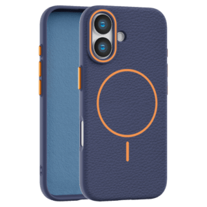 Leather Grip MagSafe maska za iPhone 17 - Plava