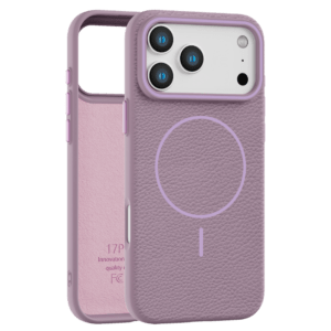 Leather Grip MagSafe maska za iPhone 17 Pro - Ljubičasta