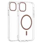 Transparent Color Ring MagSafe maska za iPhone 11 Pro Max – Zlatna