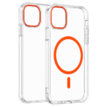 Transparent Color Ring MagSafe maska za iPhone 12/12 Pro – Narandžasta
