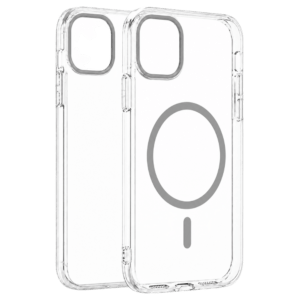 Transparent Color Ring MagSafe maska za iPhone 12 Pro Max – Siva