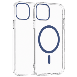 Transparent Color Ring MagSafe maska za iPhone 13 Pro – Plava