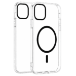 Transparent Color Ring MagSafe maska za iPhone 14 – Crna