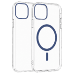 Transparent Color Ring MagSafe maska za iPhone 15 Pro – Plava