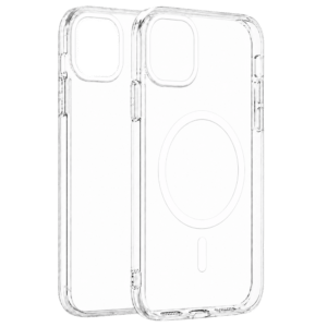 Transparent Color Ring MagSafe maska za iPhone 15 – Bela