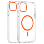Transparent Color Ring MagSafe maska za iPhone 15 – Narandžasta