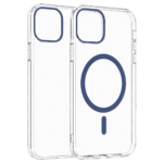Transparent Color Ring MagSafe maska za iPhone 16 Pro Max – Plava