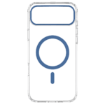 Transparent Color Ring MagSafe maska za iPhone 17 Pro Max – Plava