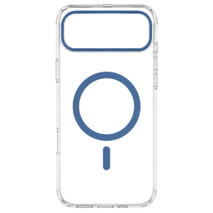 Transparent Color Ring MagSafe maska za iPhone 17 Pro Max – Plava