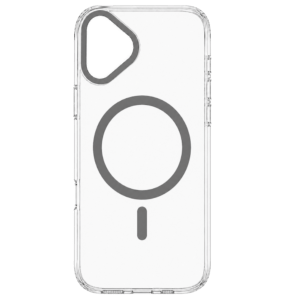 Transparent Color Ring MagSafe maska za iPhone 17 – Siva
