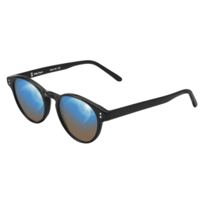 Zepter Hyperlight Eyewear Black Blue Mirror Lenses