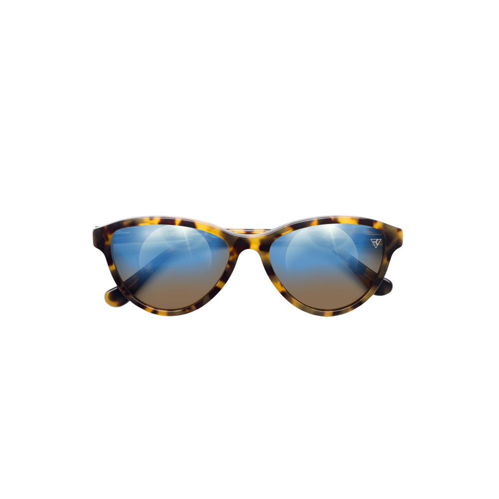 Zepter Hyperlight Eyewear Women Light Havana Blue Mirror Lenses